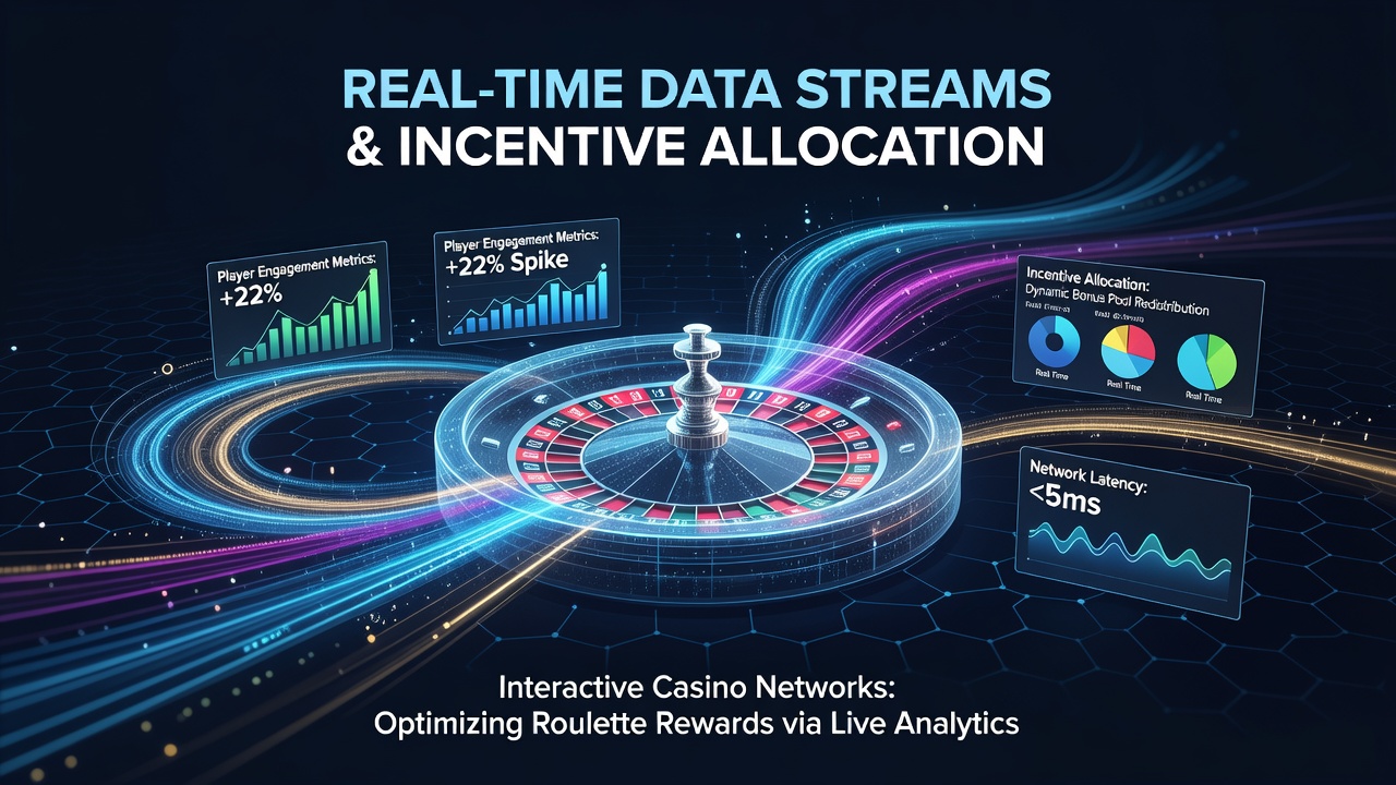Real-time data visualization showing player activity streams feeding into roulette incentive models across casino networks