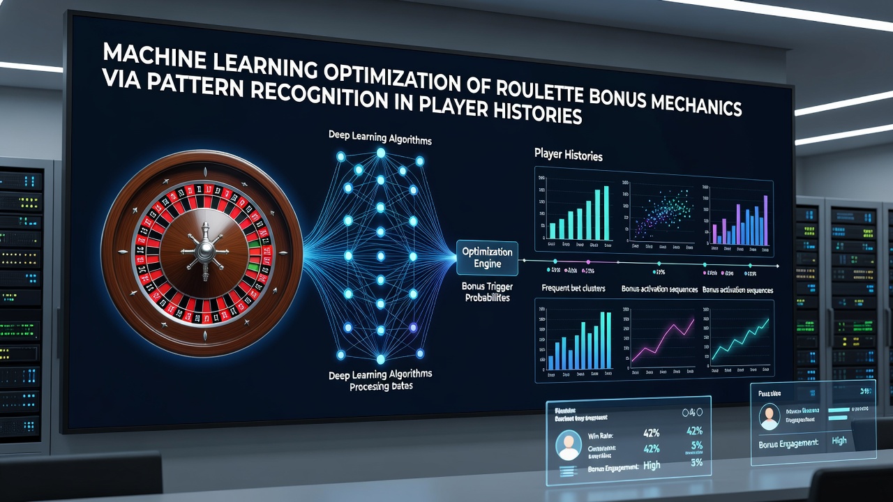 Visualization of pattern recognition algorithms processing roulette player data for bonus optimization