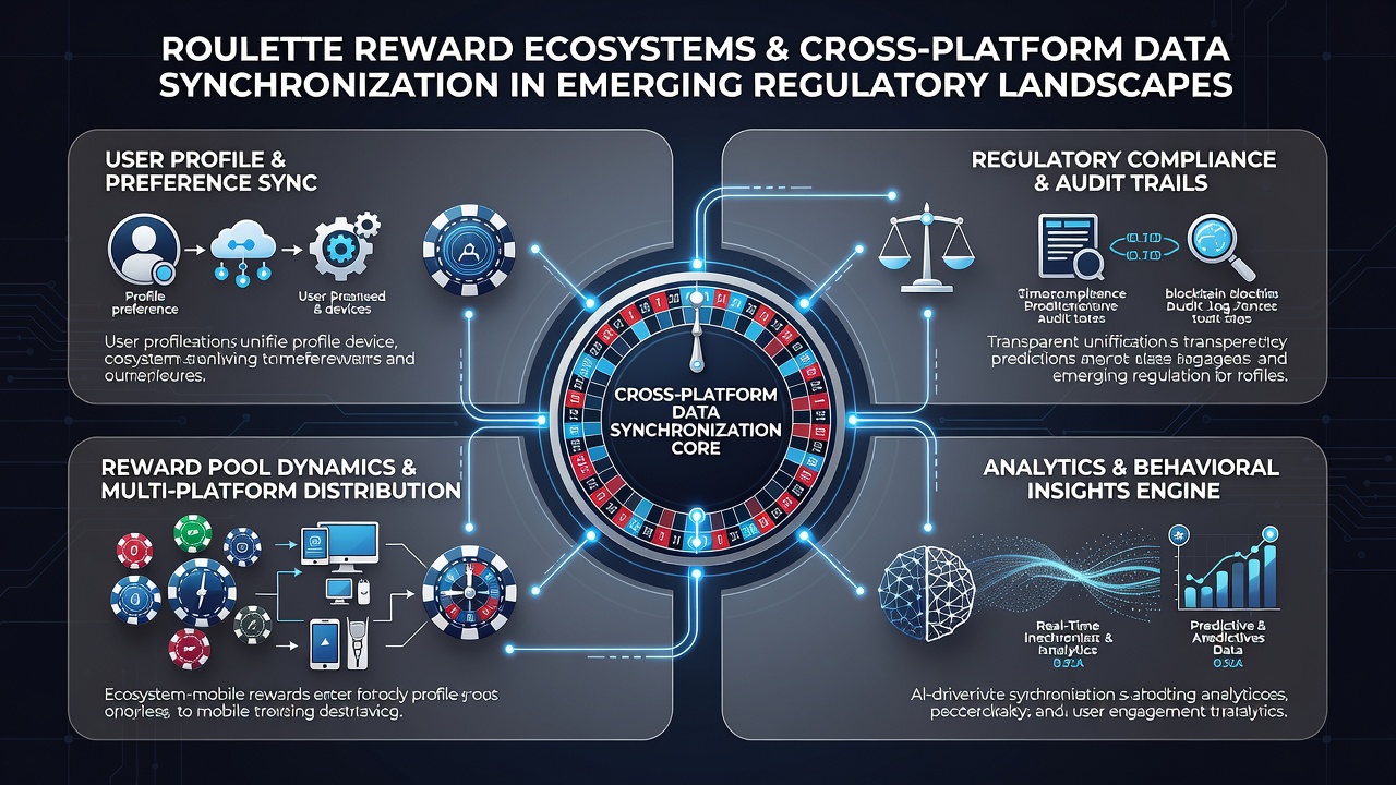 Data synchronization architecture connecting roulette platforms in emerging regulatory environments